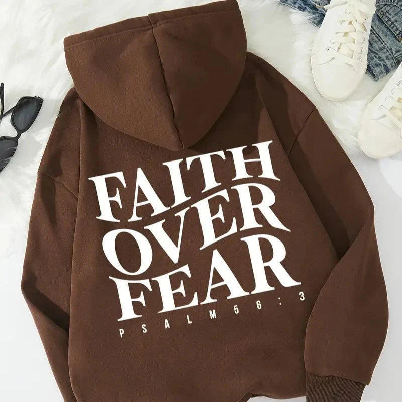 faith over fear hoodie