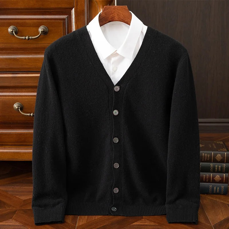 caldura 100 wool cardigan