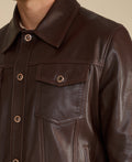 mens leather jacket brown 3