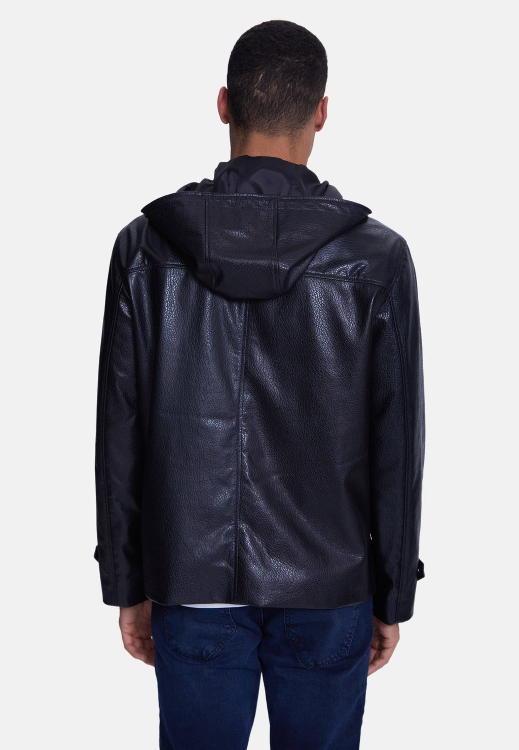 mens leather jacket elephant black