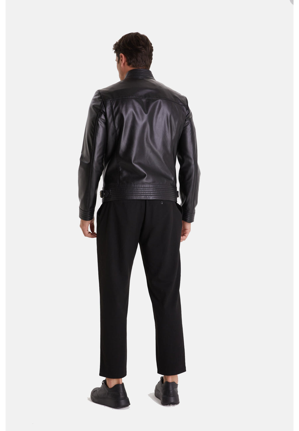 mens fashion jacket nappa black 7