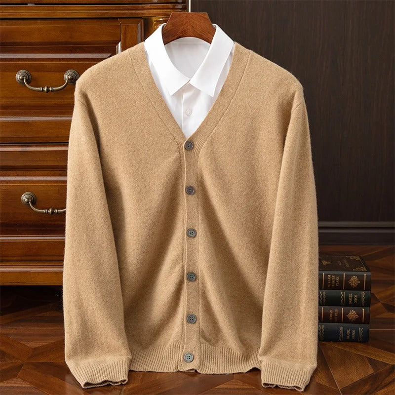 caldura 100 wool cardigan
