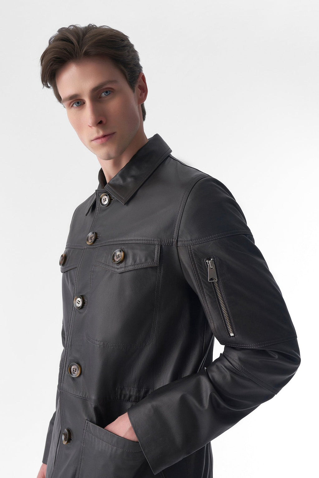genuine leather coat