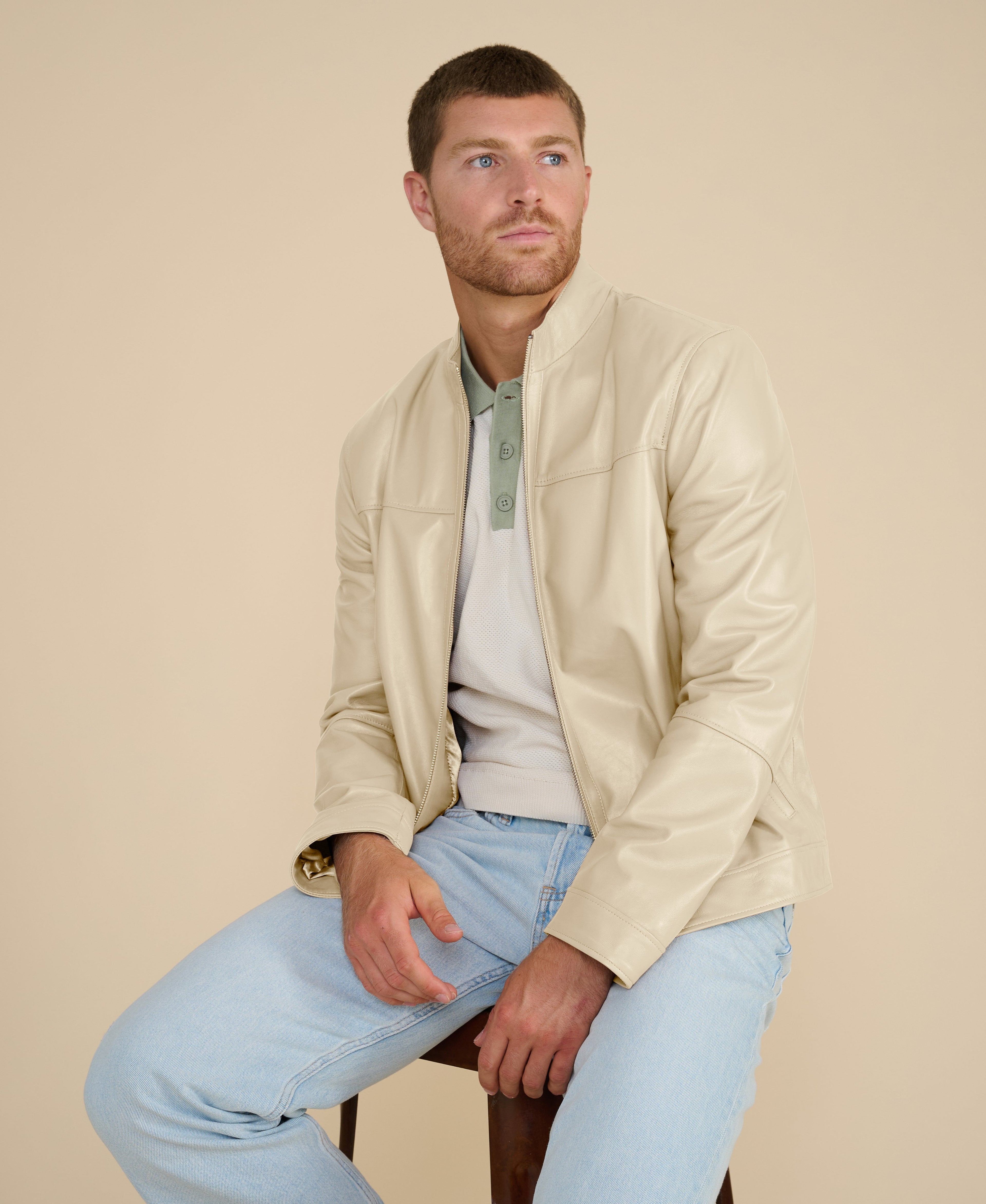 otis racer leather jacket