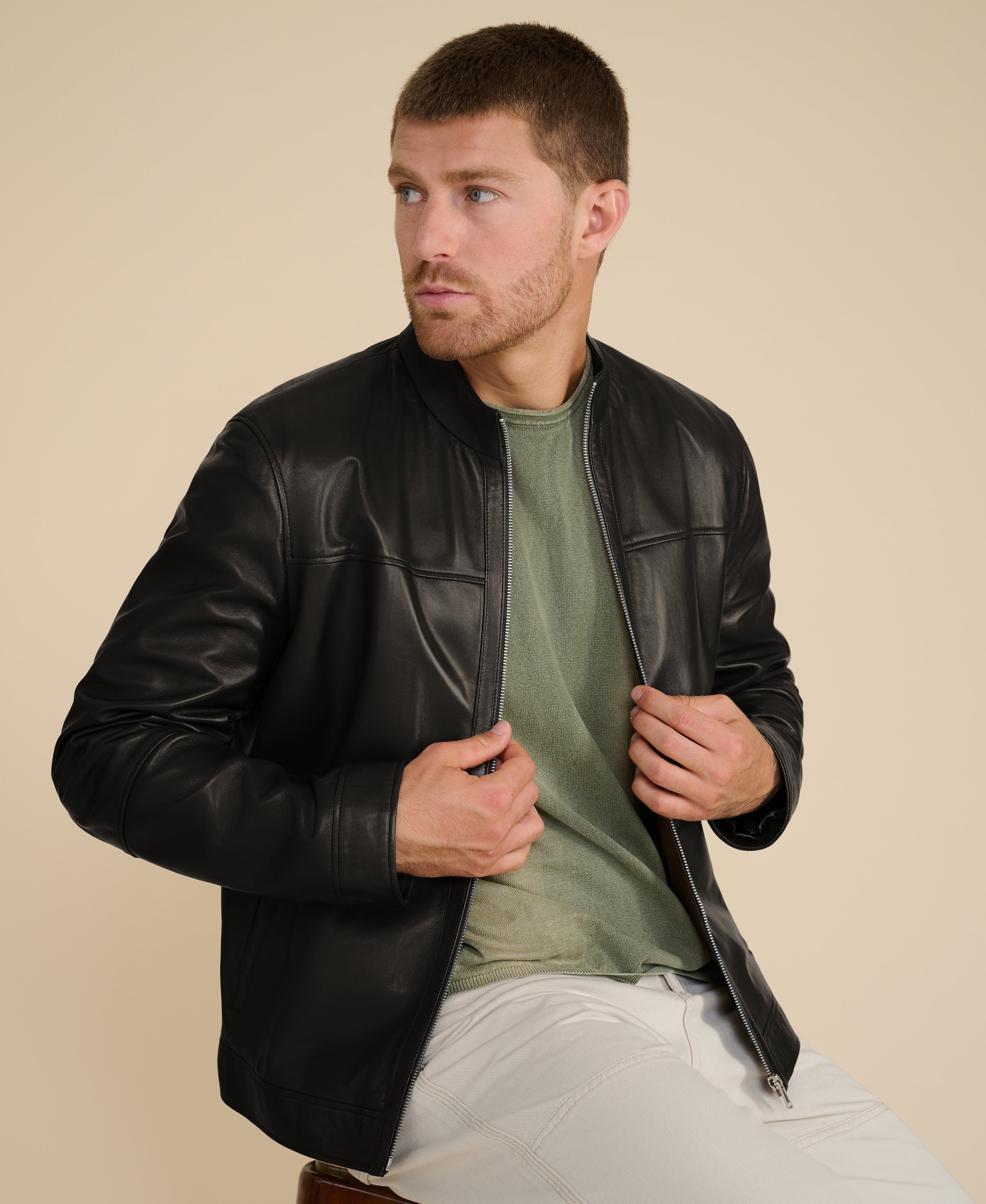 mens nappa jacket