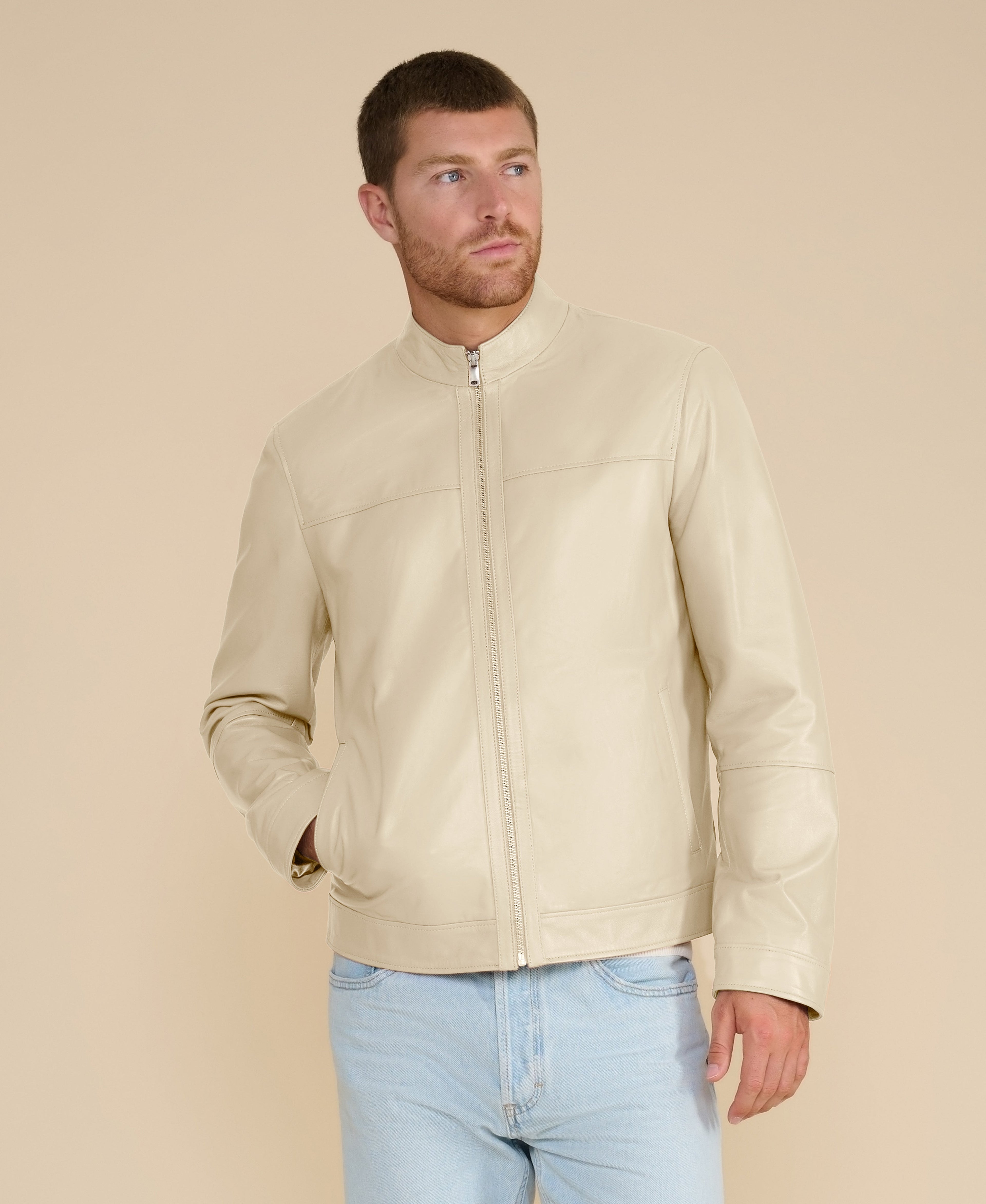 otis racer leather jacket