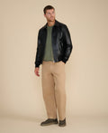 mason leather bomber jacket