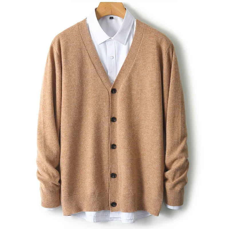 caldura 100 wool cardigan