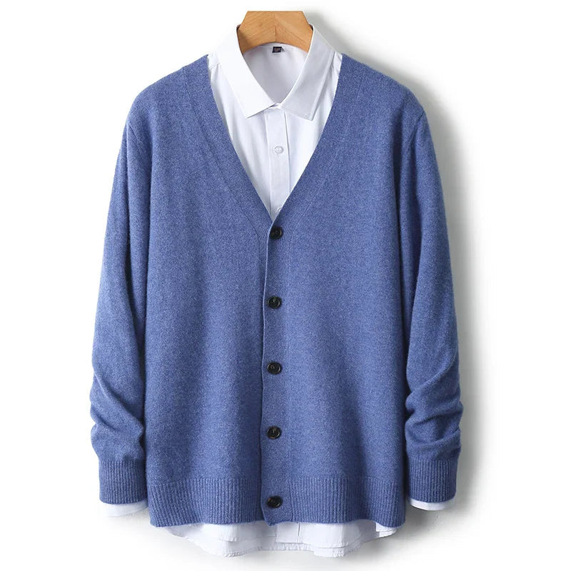 caldura 100 wool cardigan