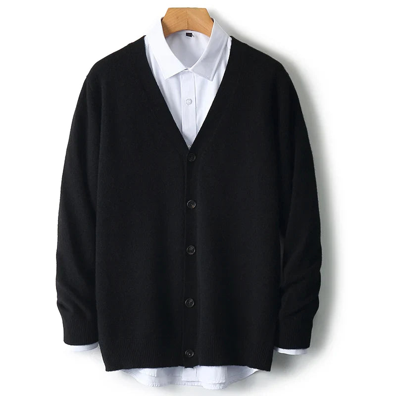caldura 100 wool cardigan