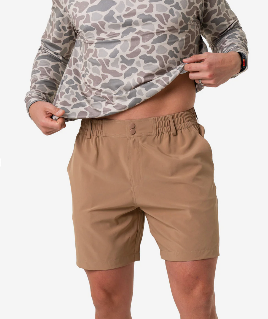 Everyday Short - Desert Tan - Flying Ducks Green Pocket