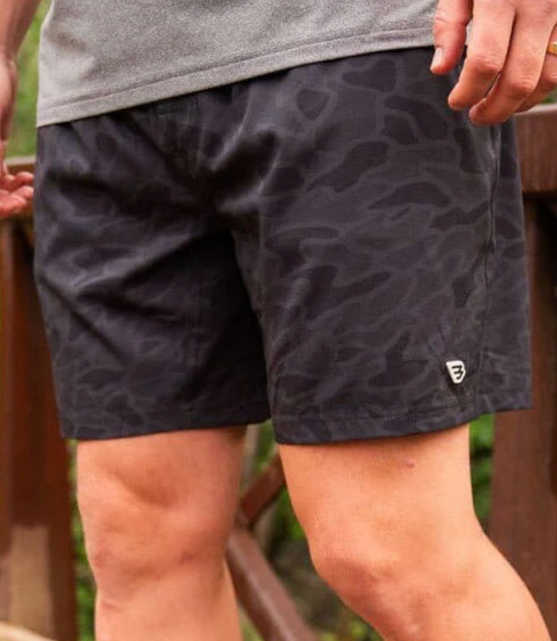 Athletic Short - Black Camo - Black Liner 5.5in.