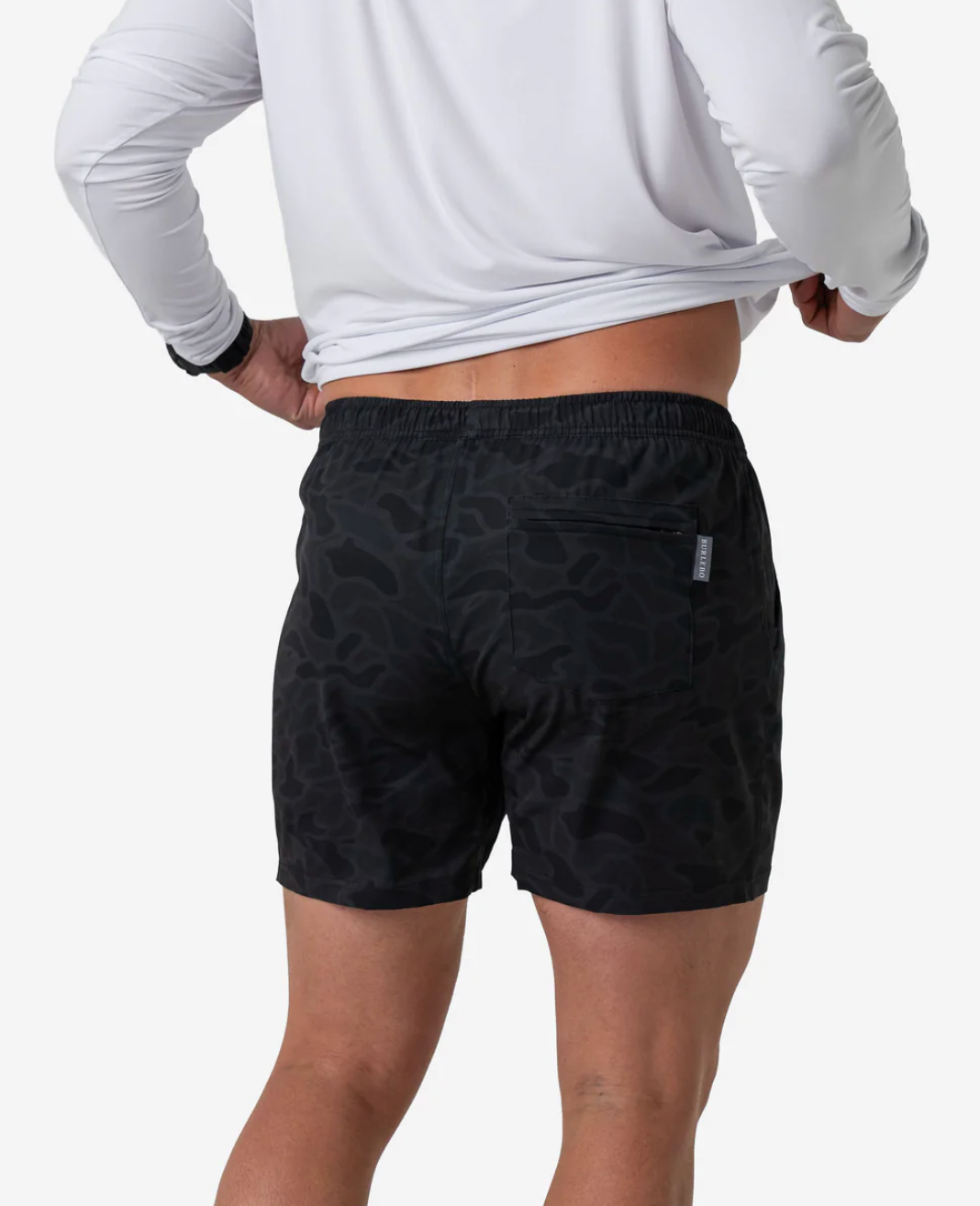 Athletic Short - Black Camo - Black Liner 7"