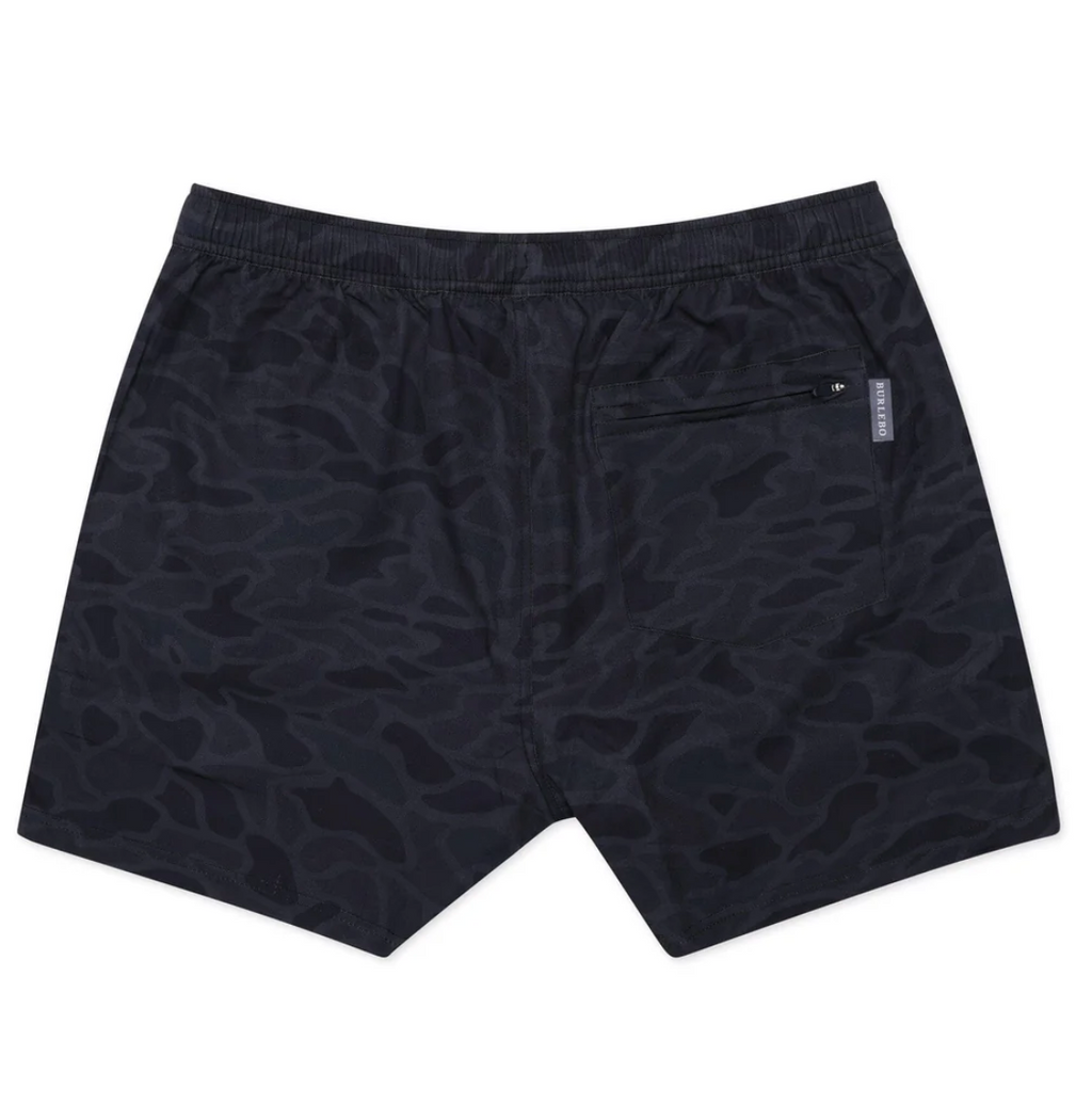Athletic Short - Black Camo - Black Liner 7"