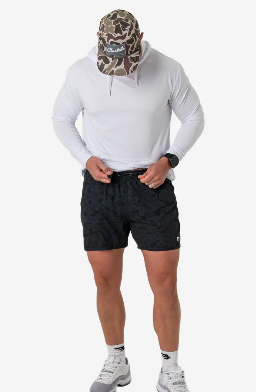 Athletic Short - Black Camo - Black Liner 5.5in.