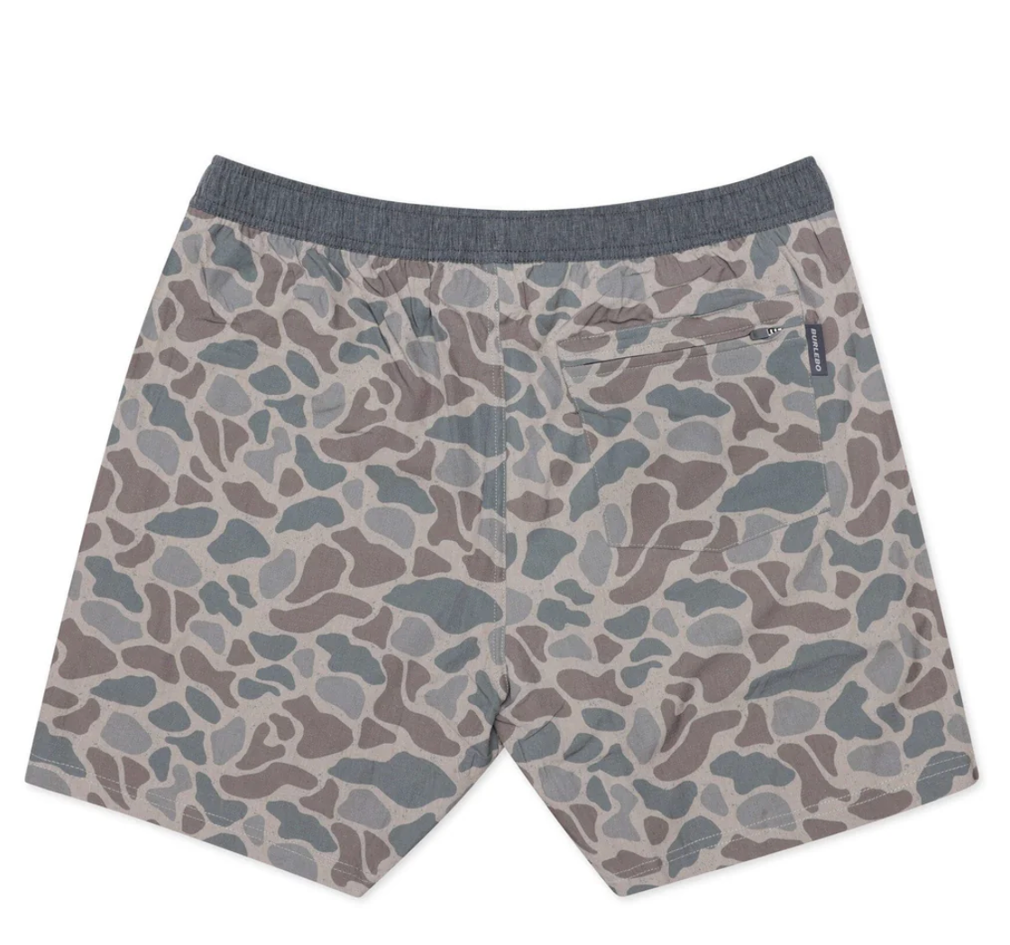 Athletic Short - Classic Deer Camo - Grey Liner