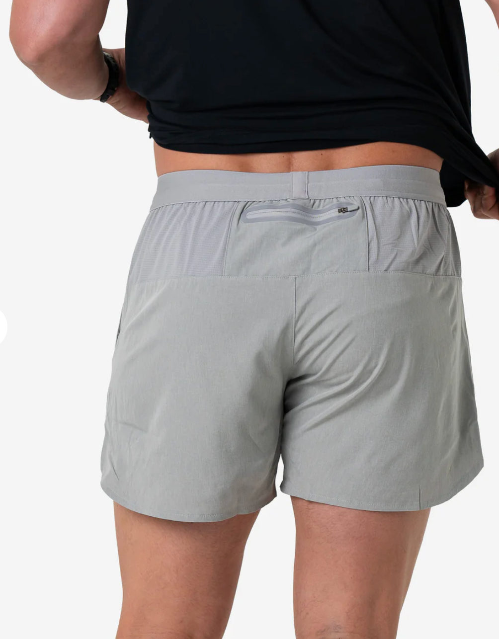 Training Short - Heather Light Grey