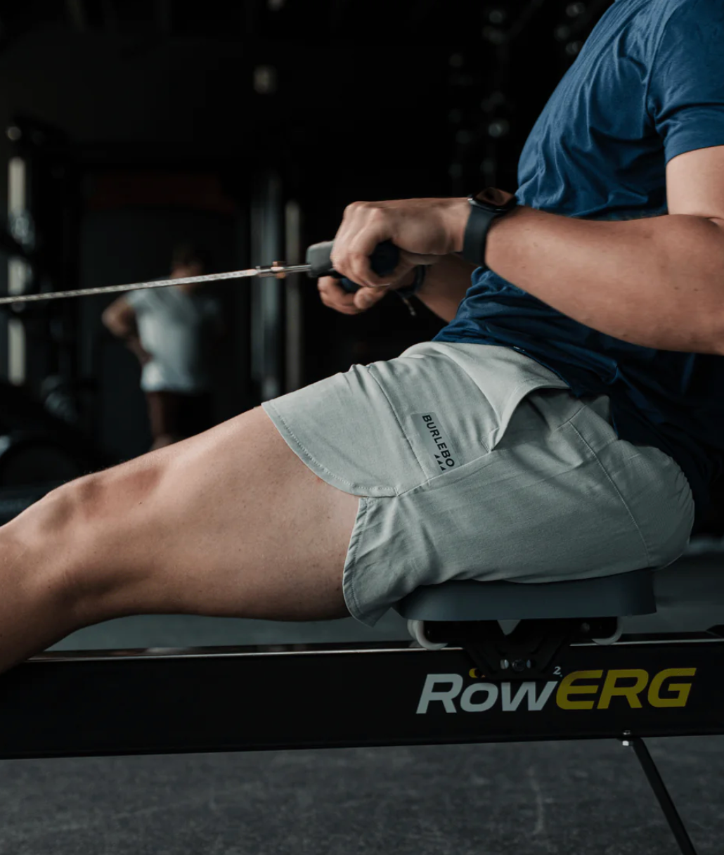 Training Short - Heather Light Grey