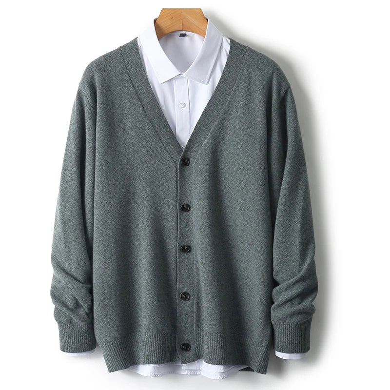 caldura 100 wool cardigan