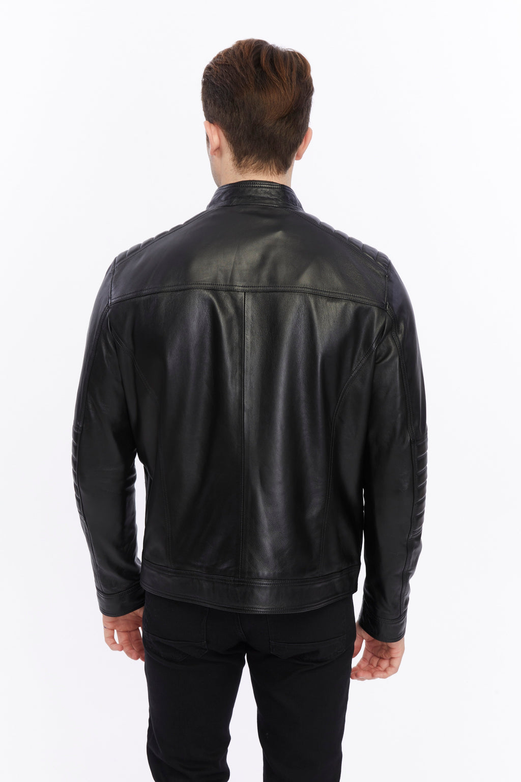 mens leather jacket black 5