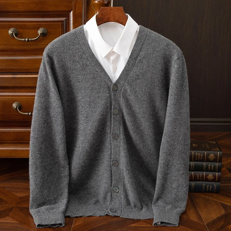 caldura 100 wool cardigan