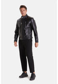 mens fashion jacket nappa black 7
