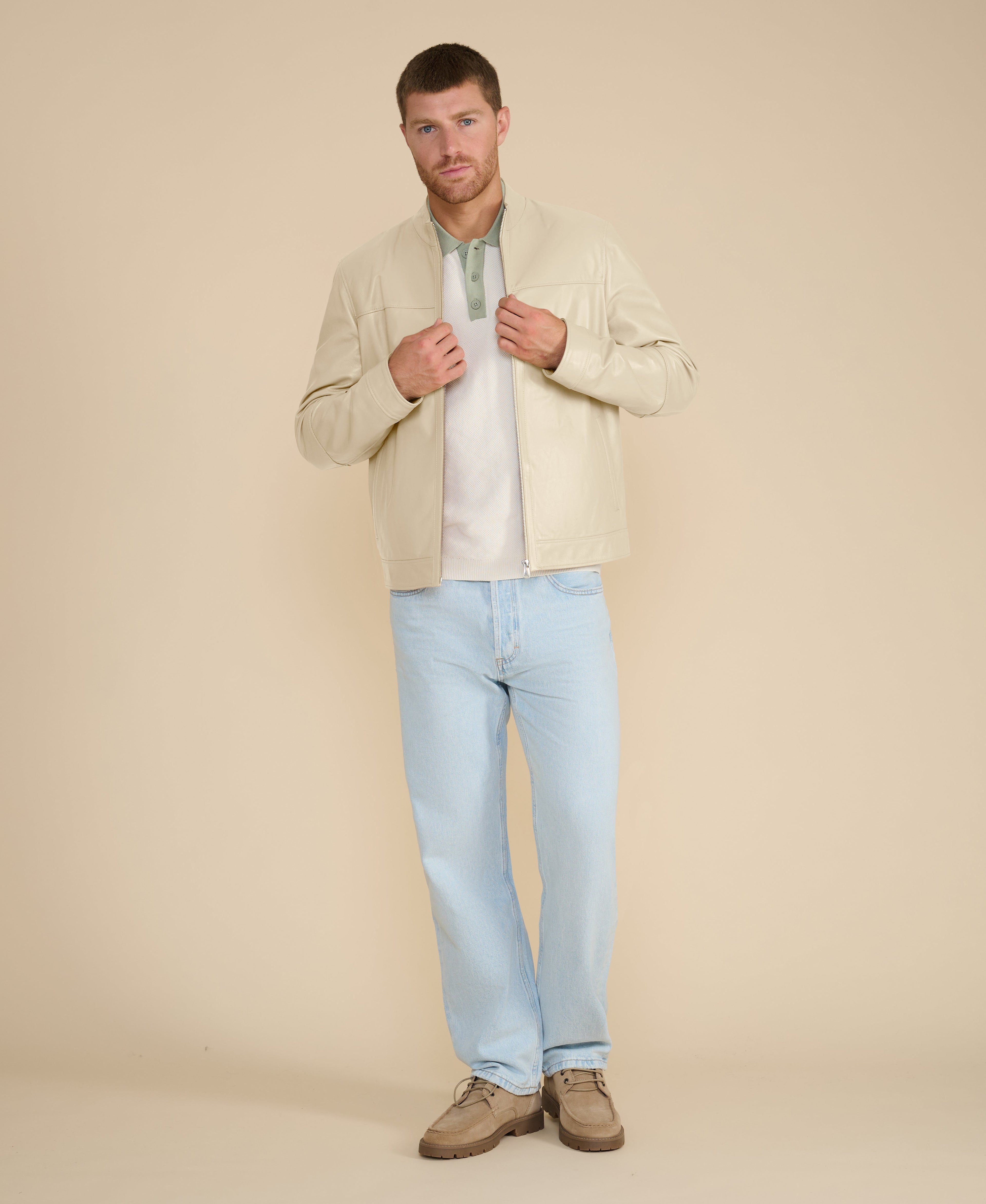otis racer leather jacket