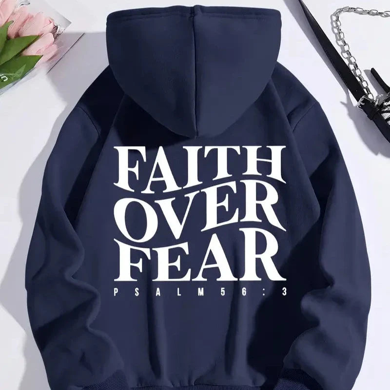 faith over fear hoodie